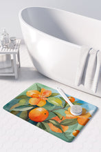 Load image into Gallery viewer, Florida Orange Blossom in Watercolor Memory Foam Kitchen Mat