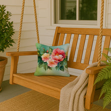 Load image into Gallery viewer, Georgia Cherokee Rose in Watercolor Throw Pillow