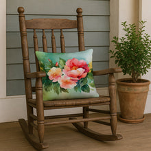 Load image into Gallery viewer, Georgia Cherokee Rose in Watercolor Throw Pillow