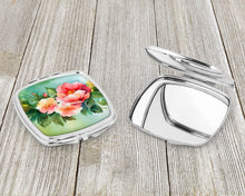 Load image into Gallery viewer, Georgia Cherokee Rose in Watercolor Compact Mirror