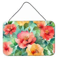 Load image into Gallery viewer, Georgia Cherokee Rose in Watercolor Wall or Door Hanging Prints