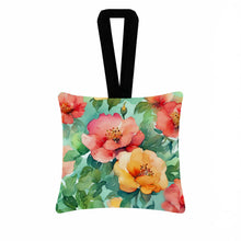Load image into Gallery viewer, Georgia Cherokee Rose in Watercolor Hanging Square Fabric Ornament 3.5 × 3.5