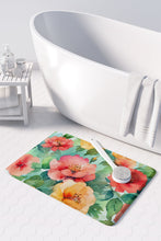 Load image into Gallery viewer, Georgia Cherokee Rose in Watercolor Memory Foam Kitchen Mat
