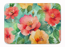 Load image into Gallery viewer, Georgia Cherokee Rose in Watercolor Memory Foam Kitchen Mat
