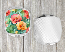 Load image into Gallery viewer, Georgia Cherokee Rose in Watercolor Compact Mirror