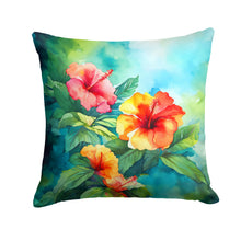 Load image into Gallery viewer, Hawaii Hawaiian Hibiscus in Watercolor Throw Pillow