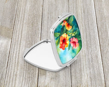 Load image into Gallery viewer, Hawaii Hawaiian Hibiscus in Watercolor Compact Mirror