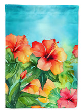 Load image into Gallery viewer, Hawaii Hawaiian Hibiscus in Watercolor House Flag