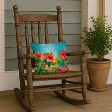 Load image into Gallery viewer, Hawaii Hawaiian Hibiscus in Watercolor Throw Pillow