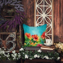 Load image into Gallery viewer, Hawaii Hawaiian Hibiscus in Watercolor Throw Pillow