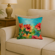 Load image into Gallery viewer, Hawaii Hawaiian Hibiscus in Watercolor Throw Pillow