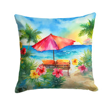 Load image into Gallery viewer, Hawaii Hawaiian Hibiscus in Watercolor Throw Pillow