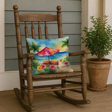 Load image into Gallery viewer, Hawaii Hawaiian Hibiscus in Watercolor Throw Pillow