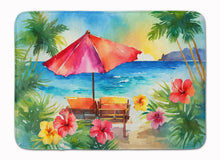 Load image into Gallery viewer, Hawaii Hawaiian Hibiscus in Watercolor Memory Foam Kitchen Mat
