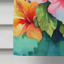 Load image into Gallery viewer, Hawaii Hawaiian Hibiscus in Watercolor House Flag