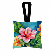 Load image into Gallery viewer, Hawaii Hawaiian Hibiscus in Watercolor Hanging Square Fabric Ornament 3.5 × 3.5
