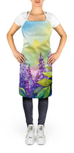 Load image into Gallery viewer, Idaho Syringa in Watercolor Apron – Artist-Designed Kitchen, BBQ &amp; Craft Apron