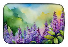 Load image into Gallery viewer, Idaho Syringa in Watercolor Dish Drying Mat