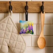 Load image into Gallery viewer, Idaho Syringa in Watercolor Hanging Square Fabric Ornament 3.5 × 3.5