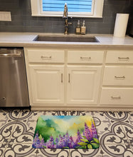 Load image into Gallery viewer, Idaho Syringa in Watercolor Memory Foam Kitchen Mat