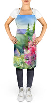 Load image into Gallery viewer, Idaho Syringa in Watercolor Apron – Artist-Designed Kitchen, BBQ &amp; Craft Apron