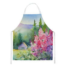 Load image into Gallery viewer, Idaho Syringa in Watercolor Apron – Artist-Designed Kitchen, BBQ &amp; Craft Apron
