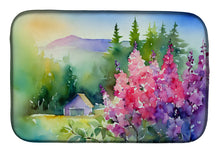 Load image into Gallery viewer, Idaho Syringa in Watercolor Dish Drying Mat