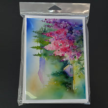 Load image into Gallery viewer, Idaho Syringa in Watercolor Greeting Cards -  Blank Note Cards – 8-Pack of Artist-Designed Cards with Envelopes