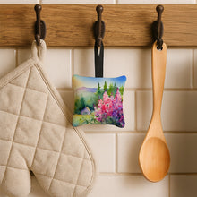 Load image into Gallery viewer, Idaho Syringa in Watercolor Hanging Square Fabric Ornament 3.5 × 3.5