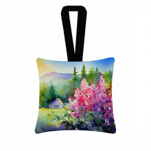 Load image into Gallery viewer, Idaho Syringa in Watercolor Hanging Square Fabric Ornament 3.5 × 3.5