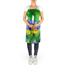 Load image into Gallery viewer, Illinois Violet in Watercolor Apron – Artist-Designed Kitchen, BBQ &amp; Craft Apron