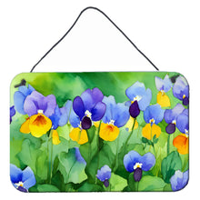 Load image into Gallery viewer, Illinois Violet in Watercolor Wall or Door Hanging Prints