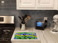 Load image into Gallery viewer, Illinois Violet in Watercolor Glass Cutting Boards – Durable, Decorative Kitchen Art Large