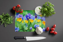 Load image into Gallery viewer, Illinois Violet in Watercolor Glass Cutting Boards – Durable, Decorative Kitchen Art Large