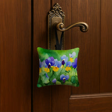 Load image into Gallery viewer, Illinois Violet in Watercolor Hanging Square Fabric Ornament 3.5 × 3.5
