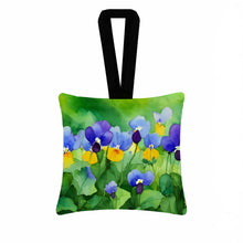 Load image into Gallery viewer, Illinois Violet in Watercolor Hanging Square Fabric Ornament 3.5 × 3.5