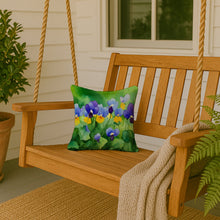 Load image into Gallery viewer, Illinois Violet in Watercolor Throw Pillow