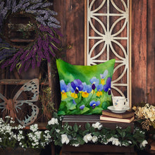 Load image into Gallery viewer, Illinois Violet in Watercolor Throw Pillow