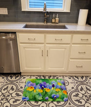 Load image into Gallery viewer, Illinois Violet in Watercolor Memory Foam Kitchen Mat