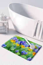 Load image into Gallery viewer, Illinois Violet in Watercolor Memory Foam Kitchen Mat