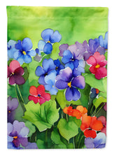 Load image into Gallery viewer, Illinois Violet in Watercolor House Flag