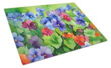 Load image into Gallery viewer, Illinois Violet in Watercolor Glass Cutting Boards – Durable, Decorative Kitchen Art Large