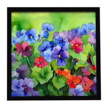 Load image into Gallery viewer, Illinois Violet in Watercolor Framed Metal Print