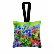 Load image into Gallery viewer, Illinois Violet in Watercolor Hanging Square Fabric Ornament 3.5 × 3.5