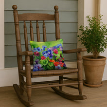 Load image into Gallery viewer, Illinois Violet in Watercolor Throw Pillow