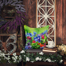 Load image into Gallery viewer, Illinois Violet in Watercolor Throw Pillow