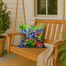 Load image into Gallery viewer, Illinois Violet in Watercolor Throw Pillow