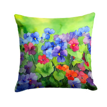Load image into Gallery viewer, Illinois Violet in Watercolor Throw Pillow