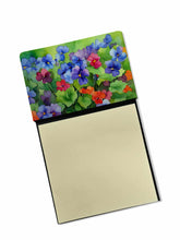 Load image into Gallery viewer, Illinois Violet in Watercolor Sticky Note Holder- Refiilable Desk Accessory Note Pad