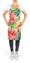 Load image into Gallery viewer, Indiana Peonies in Watercolor Apron – Artist-Designed Kitchen, BBQ &amp; Craft Apron